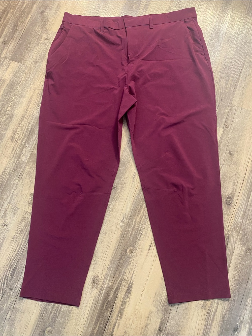 Fabletics The Only Pant in Deep Port Merlot Athletic Dress Pants XXL